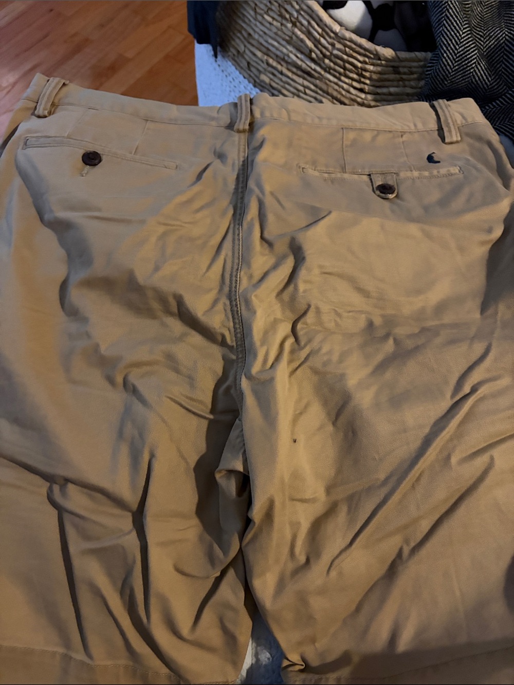 Men's Khaki Ralph Lauren Polo Cotton Blend Shorts - 34 - Picture 4 of 5